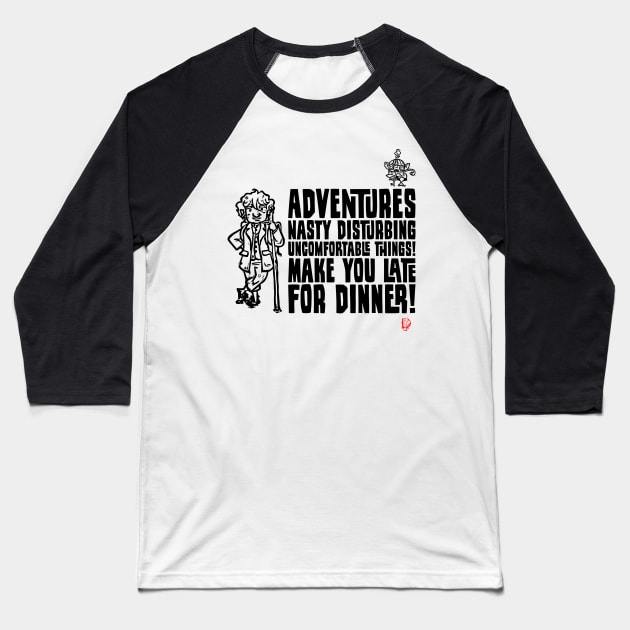 Adventures Baseball T-Shirt by LordDanix